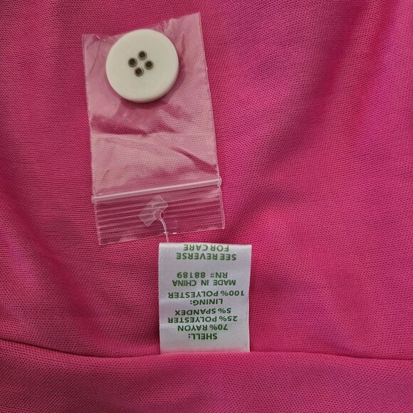 Lilly Pulitzer Women's Brown/Pink Stitching Accent Fannie Sheath Dress Sz Small - Picture 11 of 15